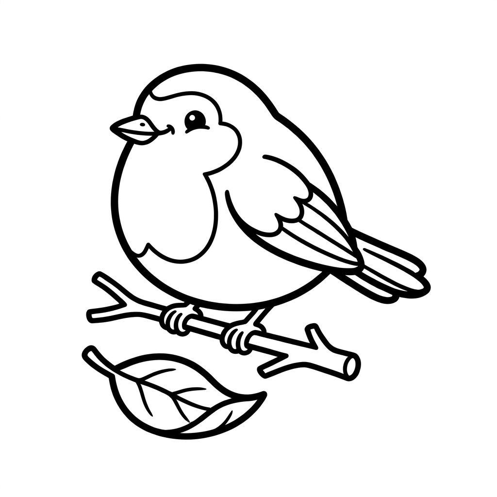 Robbie the Robin printable worksheet